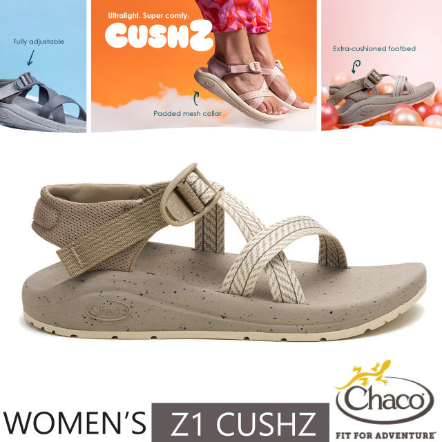【Chaco】贈置鞋袋! 女 Z1 CUSHZ 休閒涼鞋(標準款).運動涼鞋/CH-UZW01-HL24 葉茂香草✿30E010